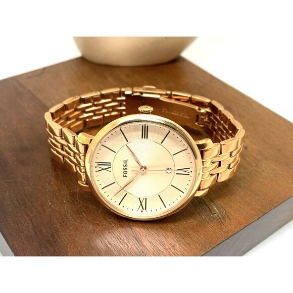Fossil Womens Watch ES3435 Jacqueline Rose Gold Tone Stainless Steel Quartz 36mm main image 6